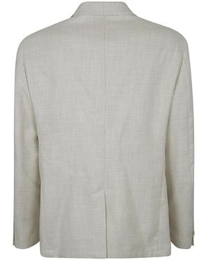 Etro Textured Single-Breasted Blazer - Grey