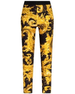 Versace Jeans Couture Couture Barocco Printed Leggings - Yellow