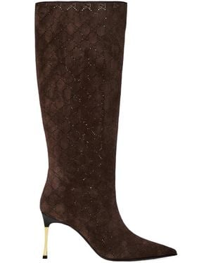 Gucci Height Knee High Boot - Brown