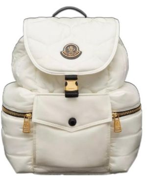Moncler Logo Backpack - White