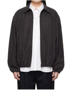Ssstein Lapel Zip-Up Jacket - Black