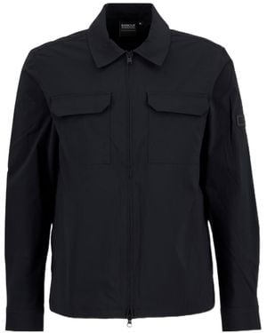 Barbour Zippered Long-Sleeved Casual Jacket - Blue