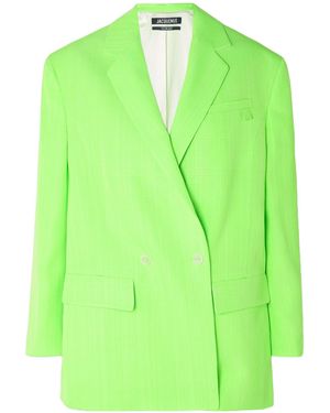 Jacquemus Double-Breasted Suit Jacket - Green