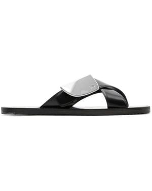 Burberry Strip Shield Slip-On Slides - Multicolour