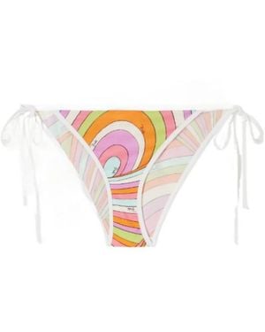 PUCCI Colourstriped Bikini Bottoms - White