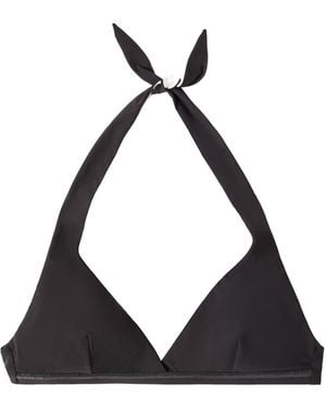 Brunello Cucinelli Monili Chain-Embellished Bikini Top - Black