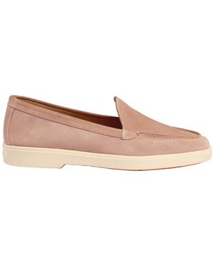 Santoni Logo Moulded Loafers - Brown