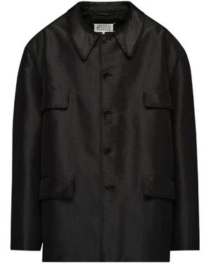 Maison Margiela Long-Sleeved Buttoned Jacket - Black