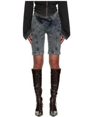KNWLS Celest Denim Shorts - Black