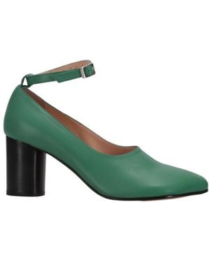 Niccolò Pasqualetti Block-Heel Ankle-Strap Pumps - Green