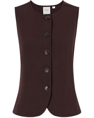 Varley Dark Sleeveless Waistcoat - Brown