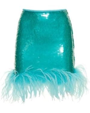 GIUSEPPE DI MORABITO Sequined Mini Skirt - Blue
