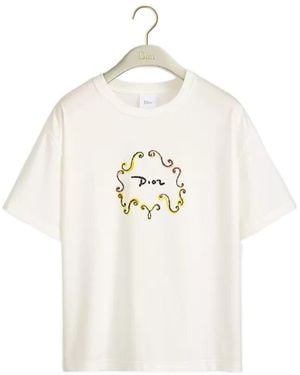 Dior Iviera Oversized Embroidered T-Shirt - White