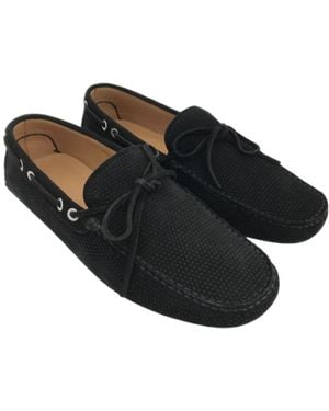 Emporio Armani Logo Business Casual Shoes - Black