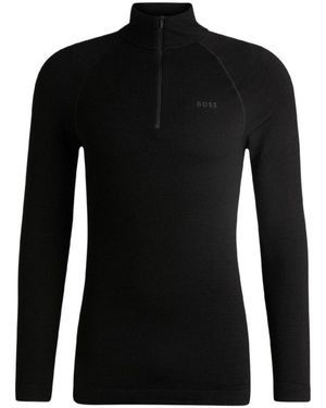 BOSS Simple Knitted Sweater - Black