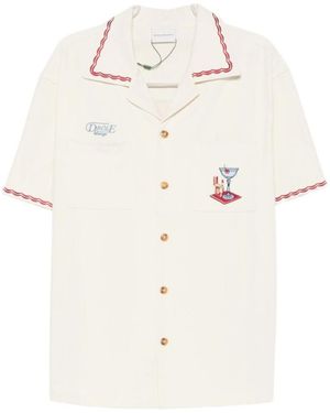 Drole de Monsieur Short Sleeve Shirt - White