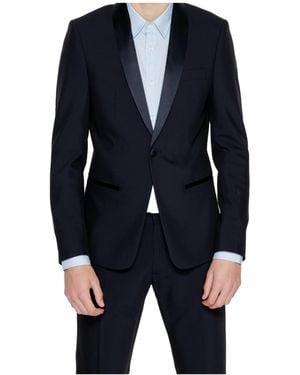 Antony Morato Single-Breasted Suit Jacket - Blue