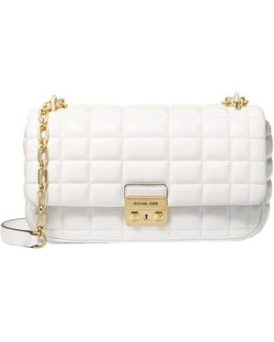 Michael Kors Michael Tribeca Large Quilted Shoulder Bag - White