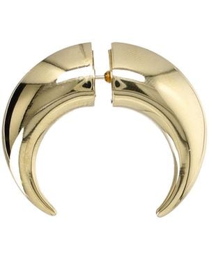 Marine Serre Piercing Moon Earring - Metallic