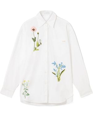 Stella McCartney Floral Embroidered Shirt - White