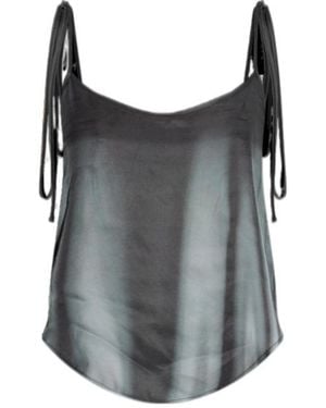DIESEL T-Ammy-S1 Tie-Shoulder Top - Grey
