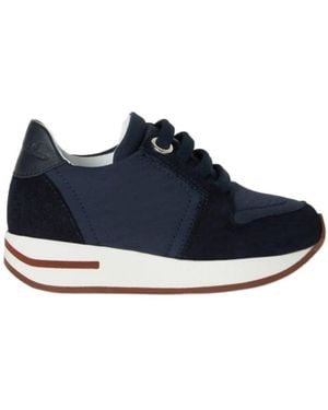 Loro Piana My Wind Flat-Bottomed Casual Sneakers - Blue