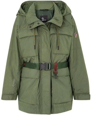 Moncler Long-Sleeved Casual Jacket - Green