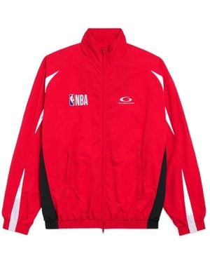 Balenciaga Nba Logo Track Jacket - Red