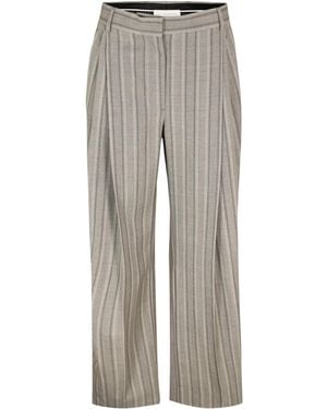 Stella McCartney Color-Blocked Fashionable Casual Trousers - Grey
