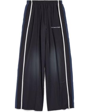 Balenciaga Panelled Elastic-Waist Trousers - Blue