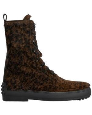Tod's Winter Gommino Ankle Boots - Brown