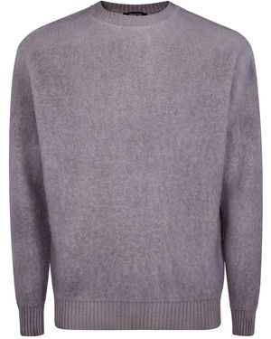 Avant Toi Crew-Neck Pullover - Grey