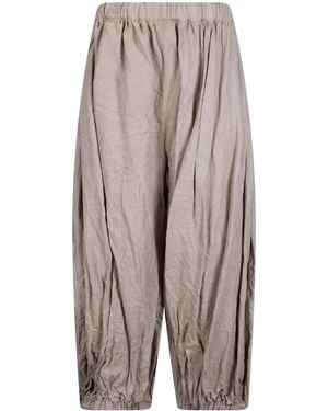 Comme des Garçons Comme Des Garçons Pleated Cropped Pants - Gray