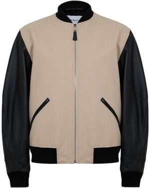 Givenchy Logo Baseball Jacket - Natural