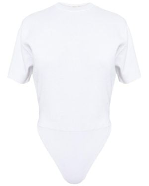 Haikure Talya Short-Sleeved Bodysuit - White