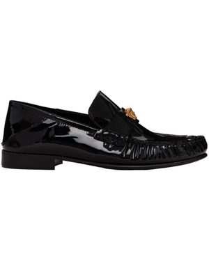 Versace Medusa Hardware Loafers - Black