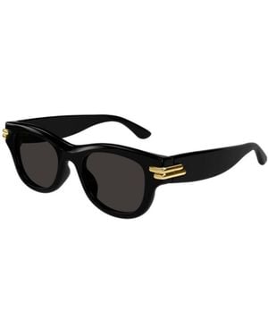 Bottega Veneta Eyewear Mitre Square Frame Sunglasses - White