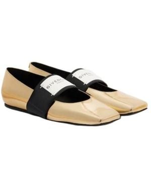 Givenchy Glossy Square-Toe Flat Shoes - Multicolor