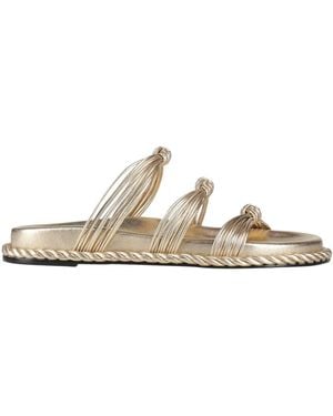 FARM Rio Leather Sandals - White