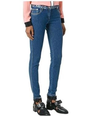 KENZO Logo Skinny Jeans - Blue