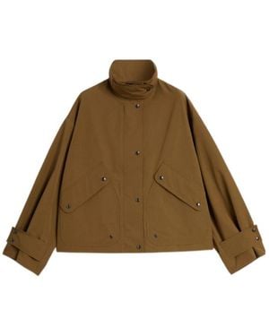 Aspesi Zippered Long-Sleeved Casual Jacket - Brown