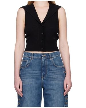 Stella McCartney Buttoned Sleeveless Top - Black