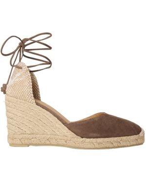 Castañer Closed-Toe Wedge Espadrille - Metallic