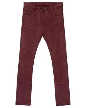 Emporio Armani Logo Straight Jeans - Red