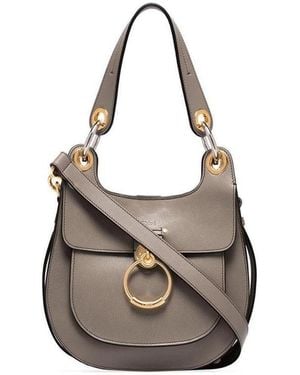 Chloé Large Tess Hobo Handbag - Grey