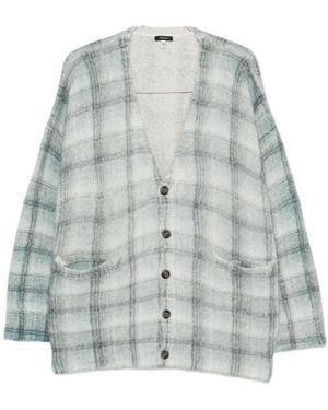 R13 Printed Oversized Cardigan - Grey