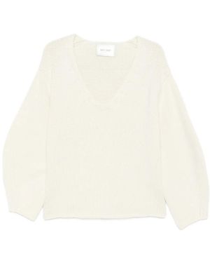 Soft Goat Spaghetti-Strap Cashmere Top - White