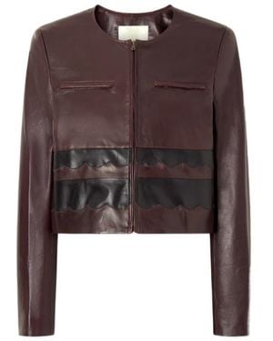 Ulla Johnson Patchwork Leather Jacket - Brown