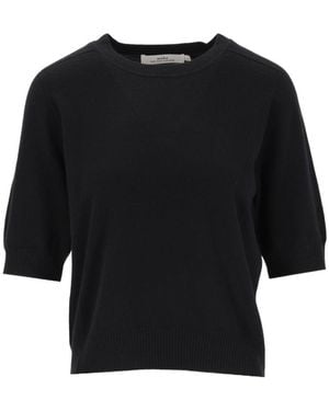 arch4 Evie Short-Sleeve Cashmere Jumper - Black
