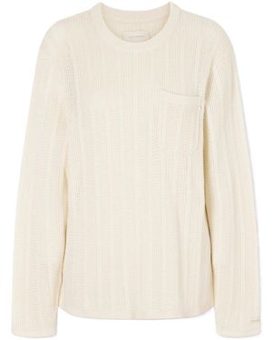 Aimé Leon Dore Open-Knit Cotton Jumper - Natural